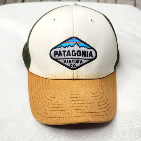 Patagonia Trucker Hat in Cream and Tan - Picture 1 of 3